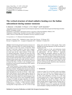 The vertical structure of cloud radiative heating over the Indian