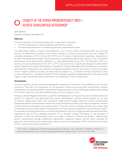 stability of the human immunodeficiency virus-1