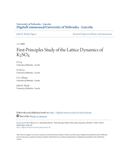 First-Principles Study of the Lattice Dynamics of K2SO4