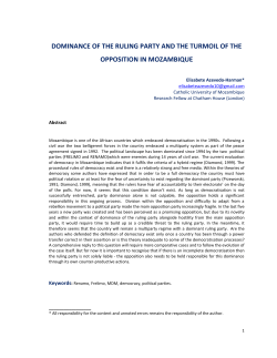 dominance of the ruling party and the turmoil of the opposition in