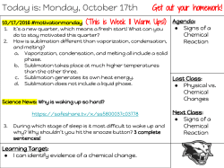 Chemical Reactions - Kyrene School District