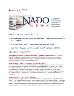 January 6, 2017 - National Association of Development Organizations