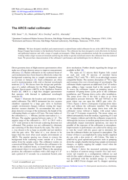 The ARCS radial collimator