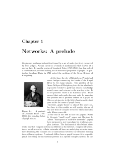Networks: A prelude