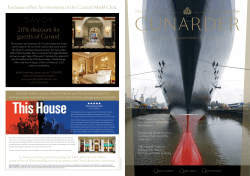 August 2016 Cunarder magazine