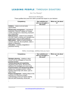 Crises, whether natural or manmade, share a common trait