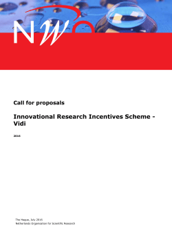 call for proposals 2016