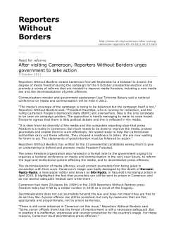 Reporters Without Borders