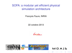 SOFA: a modular yet efficient physical simulation