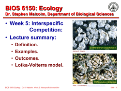 Interspecific Competition