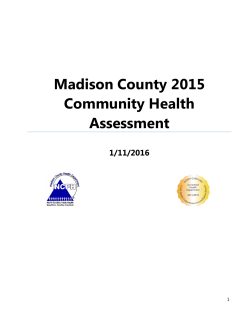 Madison County 2015 Community Health Assessment