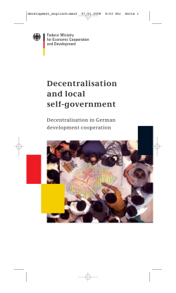Decentralisation and local self-government Leaflet new window