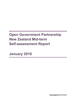 Open Government Partnership New Zealand Mid
