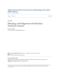 Ethnology and Indigenism in the Brazilian Northwest Amazon