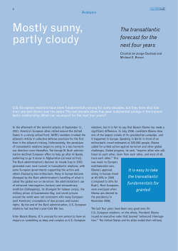 Mostly sunny, partly cloudy - Elliott School of International Affairs