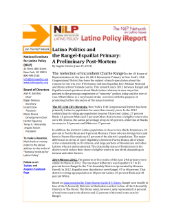 Latino Politics and the Rangel-Espaillat Primary