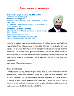 Blood cancer (Leukemia)