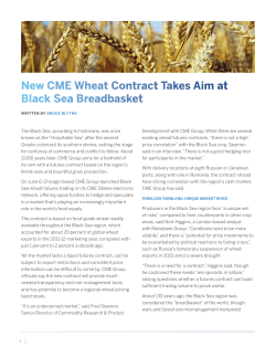 New CME Wheat Contract Takes Aim at Black Sea Breadbasket