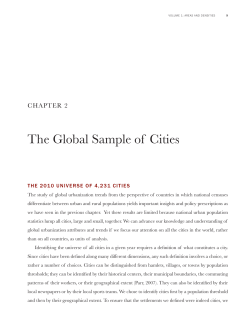 The Global Sample of Cities