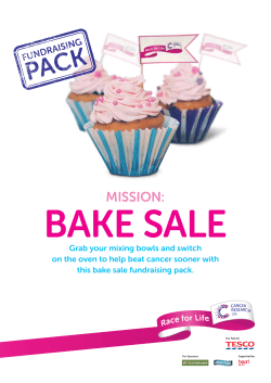 BAKE SALE - Race For Life