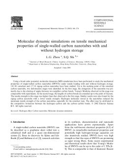 Molecular dynamic simulations on tensile mechanical properties of