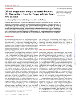 Off-axis magmatism along a subaerial back