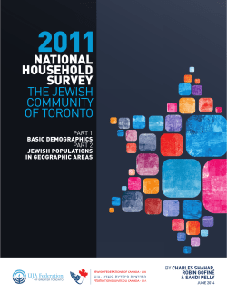 Basic Demographics and Geographic Areas