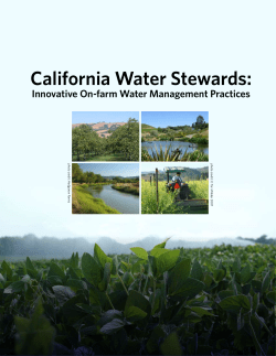 California Water Stewards - California Agricultural Water