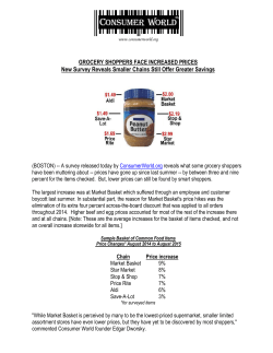 Massachusetts Grocery Survey 2015