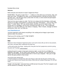 Facebook Party Script - ultimatesalesorg.com