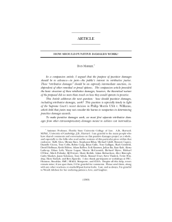 How Should Punitive Damages Work? - Penn Law