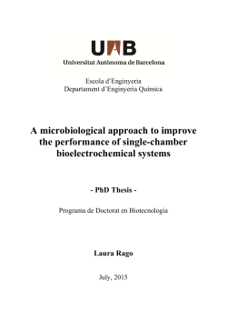 A microbiological approach to improve the performance of single