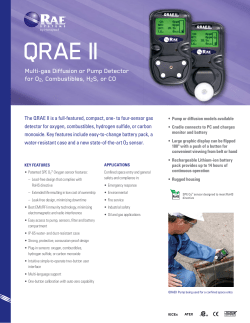 QRAE II Datasheet