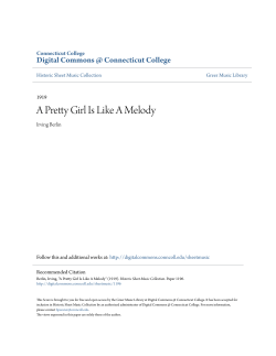 A Pretty Girl Is Like A Melody - Digital Commons @ Connecticut