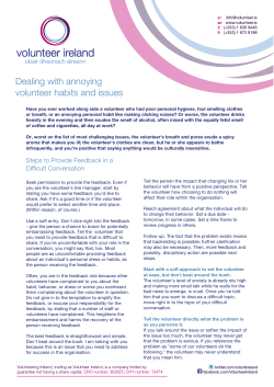 Dealing with annoying habits and issues