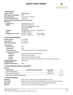 SDS - Wilbur-Ellis Agribusiness