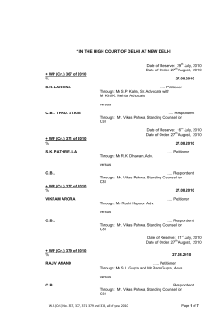 in the high court of delhi at new delhi