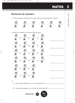 Maths - Learning GAA