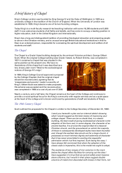 A brief history of Chapel