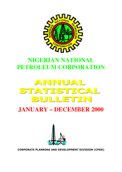 NIGERIAN NATIONAL PETROLEUM CORPORATION JANUARY