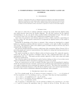 A COMBINATORIAL CONSTRUCTION FOR