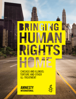 CHICAGO AND ILLINOIS - Amnesty International