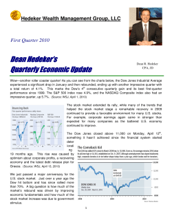 Dean Hedeker Dean Hedeker`s Quarterly