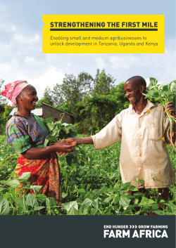 Strengthening the first mile