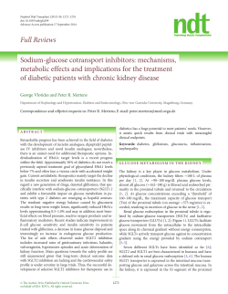 Full Reviews Sodium-glucose cotransport