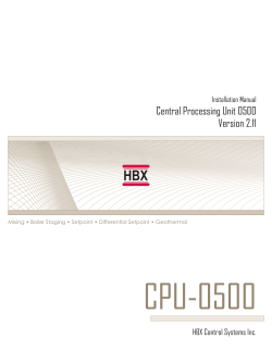 Central Processing Unit 0500 Version 2.11