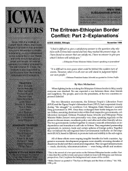The Eritrean-Ethiopian Border Conflict: Part 2