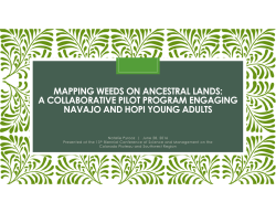 mapping weeds on ancestral lands: a