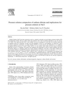 Pressure solution compaction of sodium chlorate and implications