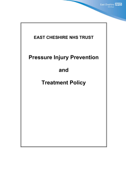 Pressure Injury Prevention and Treatment Policy